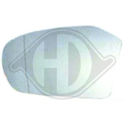 Image of 1698100821, A1698100821 Wing Mirror Glass DIEDERICHS 1681226 Right MERCEDES BENZ: B Class, A Class