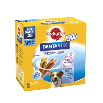 Image of Pedigree DentaStix Daily Dental Chews Small Dog 35 Sticks