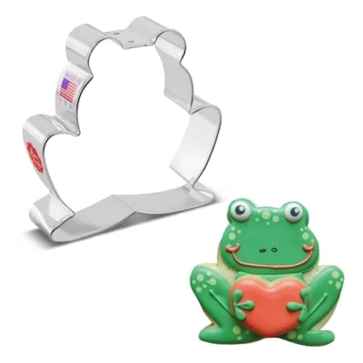 Image of Frog Cookie Cutter 9.5 cm, Made in USA by Ann Clark