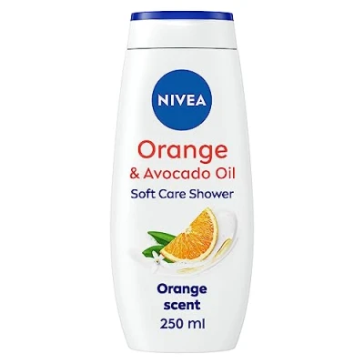 Image of NIVEA Indulgent Moisture Orange Shower Cream, (250 ml, Pack of 6), Moisturising Gel with Avocado Oil Luxurious Body Wash for Women,