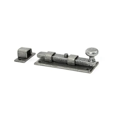 Image of From The Anvil Pewter 4 Inch Straight Knob Bolt