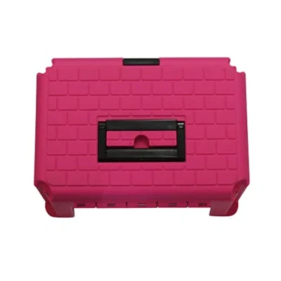 Image of SecureFix Direct Large Horse Riding Grooming Box Pink (Equestrian Tack Tray Removable Insert)