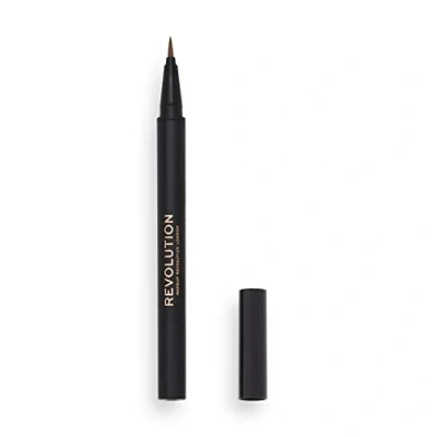 Image of Makeup Revolution Hair Stroke Eyebrow Pen, Light Brown, 0.5 ml