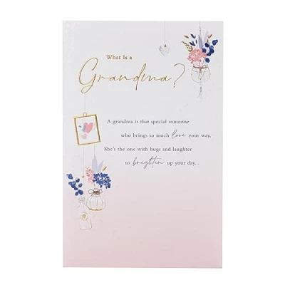 Image of UK Greetings Birthday Card for Grandma What is a Grandma? Sentimental Design