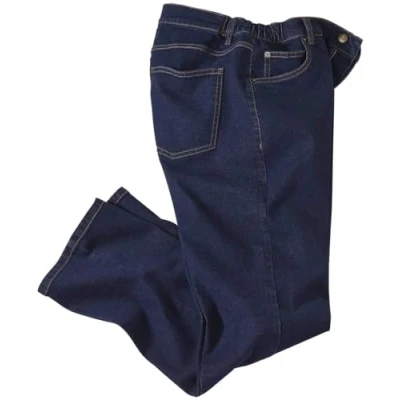 Image of ATLAS FOR MEN Men&#039;s Blue Semi Elasticated Jeans 46
