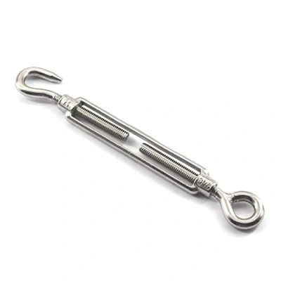 Image of M10 Turnbuckle 304 Stainless Steel Hook And Eye Wire Rope Tension Pack Of 1