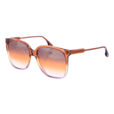Image of Victoria Beckham Womens Oval shaped sunglasses VB610SCB women Brown One Size