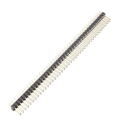 Image of sourcing map 12Pcs 2.54mm Dual Row 2x40 80Pin Male Straight Pin Header Strip 100mm