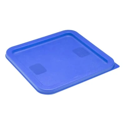 Image of Hygiplas Square Food Storage Container Lid Blue Medium