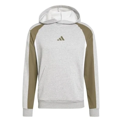Image of adidas Men&#039;s Seasonal Essentials Colorblock Hoodie, black, S
