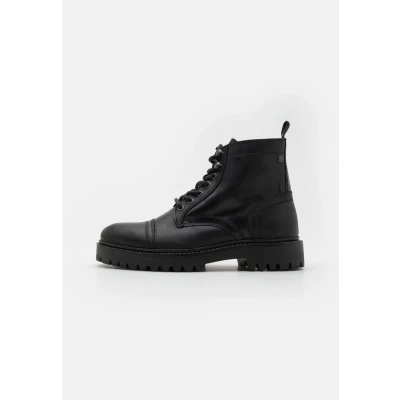 Image of Jack &amp; Jones Jfwenzo Laceup ankle boots, Men&#039;s, Size: 6, Black Leather