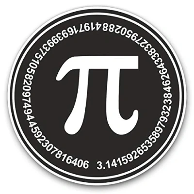 Image of 2 x Heart Stickers 10 cm Pi Symbol Mathematics Teacher Student Fun Decals for Laptops,Tablets,Luggage,Scrap Booking,Fridges #7056