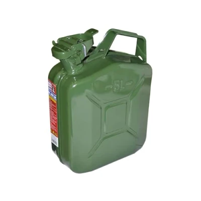Image of Faithfull FAIAUJERRY5 5 Litre Metal Jerry Can UN App, GS TUV Certified Green
