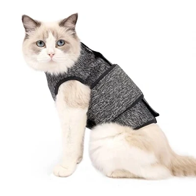 Image of Cat Anxiety Jacket,Pet Relief Coat Stress Jacket for Pet Cats Calming