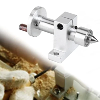 Image of Adjustable Double Bearing Live Center Revolving DIY Parts for Mini Lathe Machine Woodworking Tool