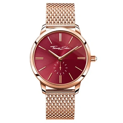 Image of Thomas Sabo Women Watch Glam Spirit Rose Gold Analogue Quartz Stainless Steel WA0276 265 212 33 MM