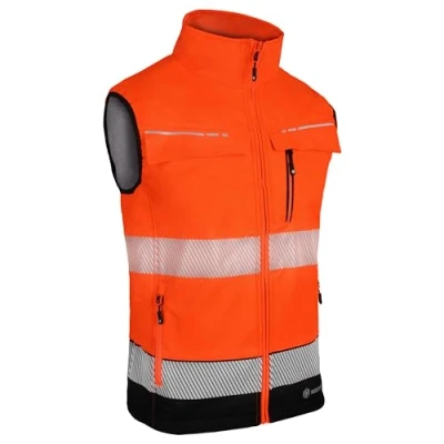 Image of Deltic Hi Vis Gilet Two Tone Orange / Black 4XL