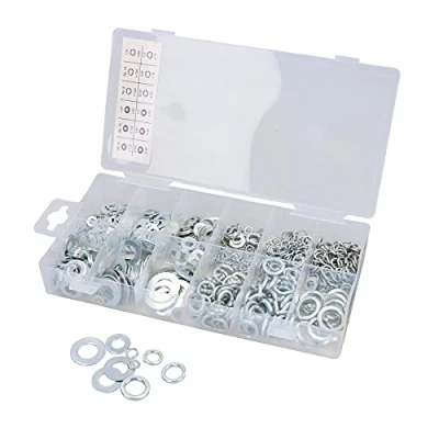 Image of Assorted Flat and Spring Washer Assortment Set Metric + Imperial 790pc Kit