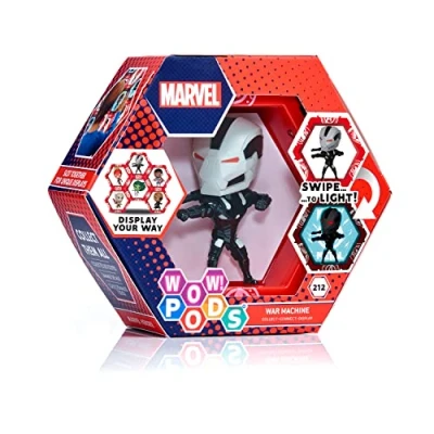 Image of WOW! PODS Marvel Avengers Collection War Machine Superhero Toys Light Up Bobble Head Figure Official Collectable &amp; Gifts Number 212 in Series