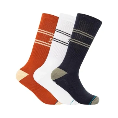 Image of Stance Basic 3 Pack Crew, Indigo, 6 8.5