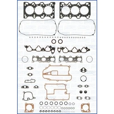 Image of 06110PY3000 Gasket Set, cylinder head AJUSA 52151500 with gasket, valve stem seals FIBERMAX