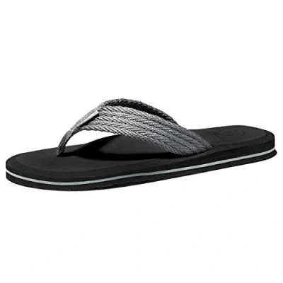 Image of NewDenBer Men&#039;s Flip Flops Comfort Thong Sandals Lightweight Beach/Pool Summer Slippers, 12 UK Men, Dark Grey