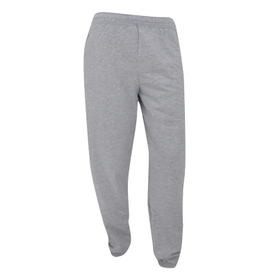 Image of Fruit of the Loom Mens Elasticated Cuff Jog Pants / Jogging Bottoms Grey Cotton Size Medium