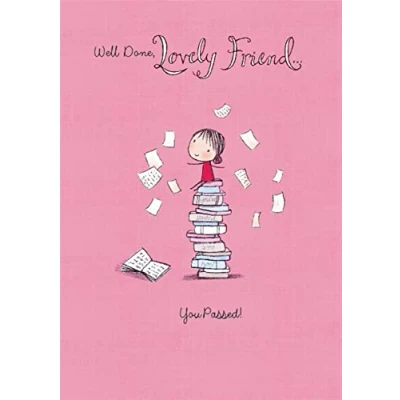Image of Hallmark Friend Congratulation Passed Exams Test Card Well Done, Lovely You Passed!