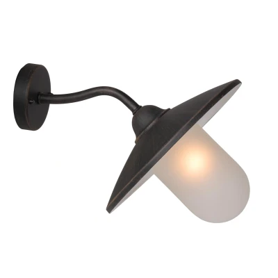 Image of Aruba Cottage Wall Light Outdoor 1xE27 IP44 Rust Brown
