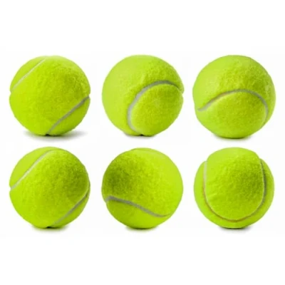 Image of KARRMA. Tennis Balls Pack of 6 Sturdy &amp; Durable Cricket Sport Dog Toy Play Ball Ideal For Practice Training Exercise Pets Kids Adults and Throwing Machines
