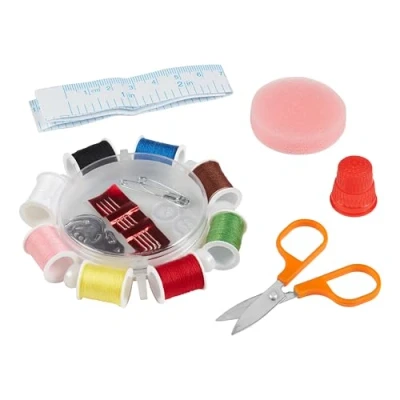 Image of Chef Aid Susan, A Complete Sewing Set Mending Items on The go, Ideal for Home, Travel, Emergency Crafting use, Metal