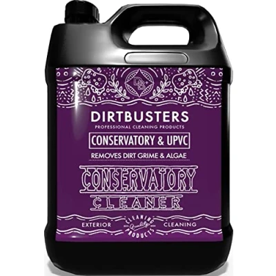 Image of Dirtbusters UPVC PVCU &amp; Conservatory Cleaner For Roofs, Clean Restore Roofing, Panels, Doors, Window Frame, Facias, PVC Plastic (5L)