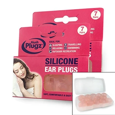 Image of Hush Plugz Silicone Earplugs 7 Pairs (X 2 (14 Pairs))