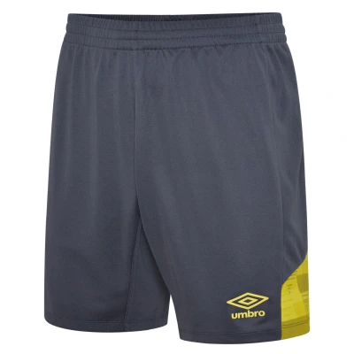 Image of Umbro Childrens Unisex Childrens/Kids Vier Shorts (Carbon/Blazing Yellow) Multicolour Size 11 12Y
