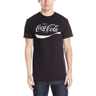 Image of Coca Cola Unisex&#039;s The Taste of Time T Shirt, Black, Medium