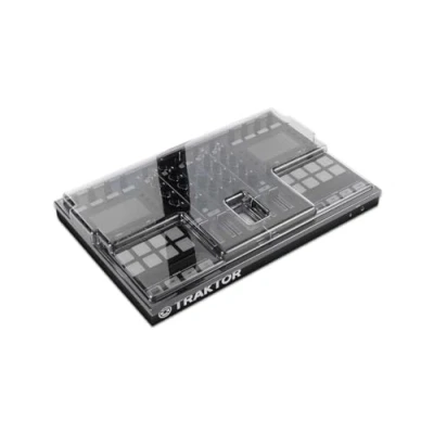 Image of Decksaver Cover for Native Instruments Kontrol S5 Super Durable Polycarbonate Protective lid in Smoked Clear Colour, Made The UK DJs&#039; Choice Unbeatable Protection