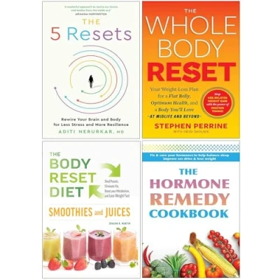 Image of The 5 Resets, Whole Body Reset, Reset Diet Smoothies &amp; Hormone Remedy Cookbook 4 Books Collection Set