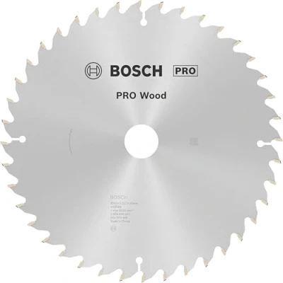 Image of Bosch 1x PRO Wood Circular Saw Blade for Corded Mitre Saws (for Softwood, Hardwood, Ø mm, Professional Accessory Saw)