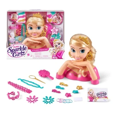 Image of Sparkle Girlz 10025 Design Hair Nail Art Styling Head for ages 3+