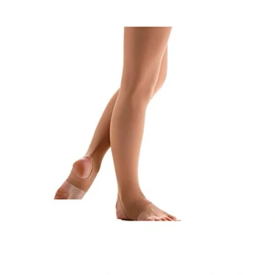Image of Mytoptrendz® Child Girls Tan Ultra Soft Matte Stirrup Tights Dance Leggings (Tan, 9 11 years)