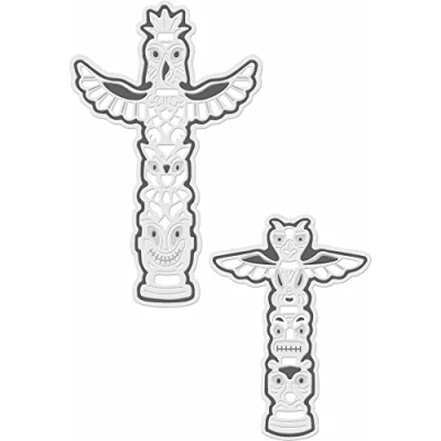Image of Sweet Dixie Metal Cutting Dies Totem Poles