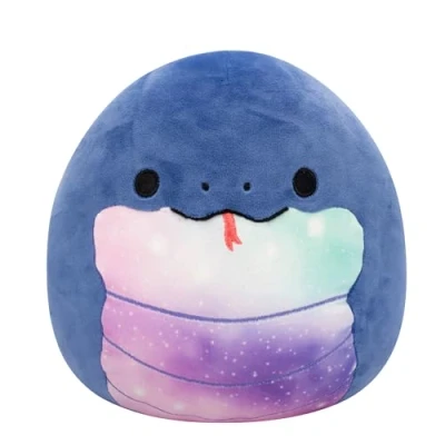 Image of Squishmallows Original 8 Inch Herman Navy Blue Snake with Celestial Belly Official Jazwares Plush (Little)