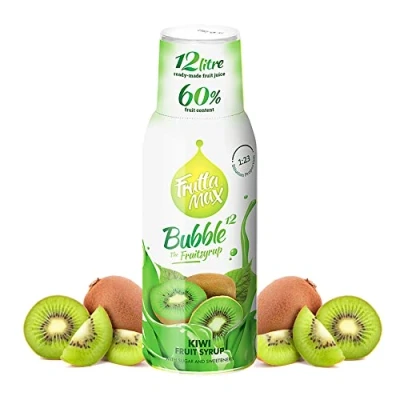 Image of FruttaMax Fruit Syrup Concentrate Less Sugar with 60% Content Suitable for soda Machine 500ml (Kiwi)