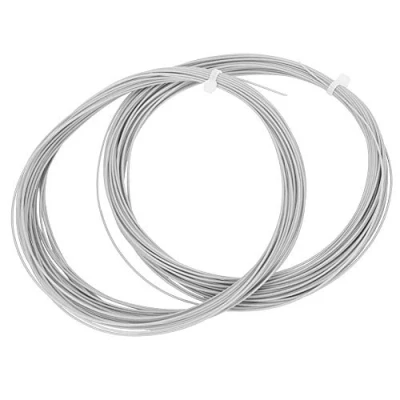 Image of Badminton Racket String, 2 pcs String 10m High Flexibility Line Training Racquet Lines Repair Accessory(White)