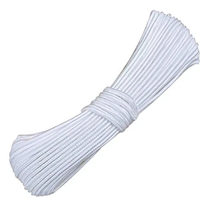 Image of 20 M x 4 MM Picture Frame Hanging String Cord Heavy Duty White Strong Nylon Braided Rope Multifunction Wire Canvas for Mirror Photo Parasol Paintings