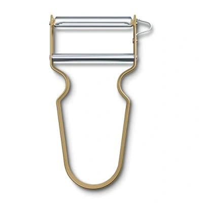 Image of Victorinox REX Peeler for Fruit, Vegetables, Straight Cut, Extra Sharp, Aluminium, Cashew
