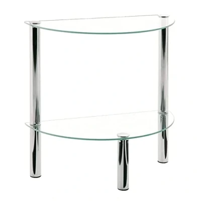 Image of HAKU Möbel coffee table, metal, chrome, W 45 x D 22 H 47 cm