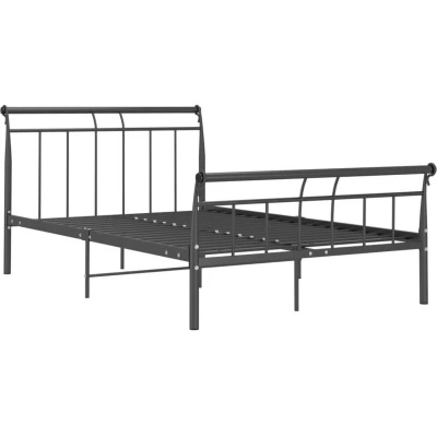 Image of vidaXL Metal Bed Frame without Mattress Black 120x200cm