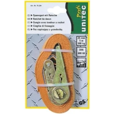 Image of Unitec 75234 Professional Lashing Strap Ratchet