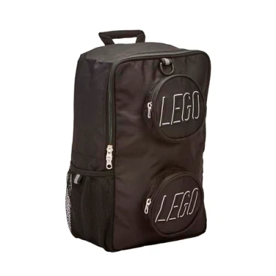 Image of LEGO Kids Brick Backpack, Black, One Size, Backpack Black